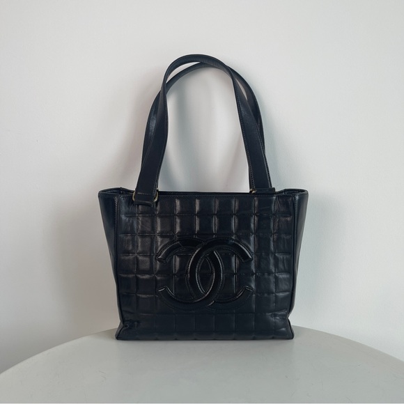 Chanel Choco Bar CC Tote Bag - Picture 1 of 10